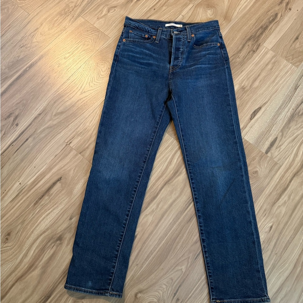 Levi's Dark Blue Straight Leg Women's Jeans